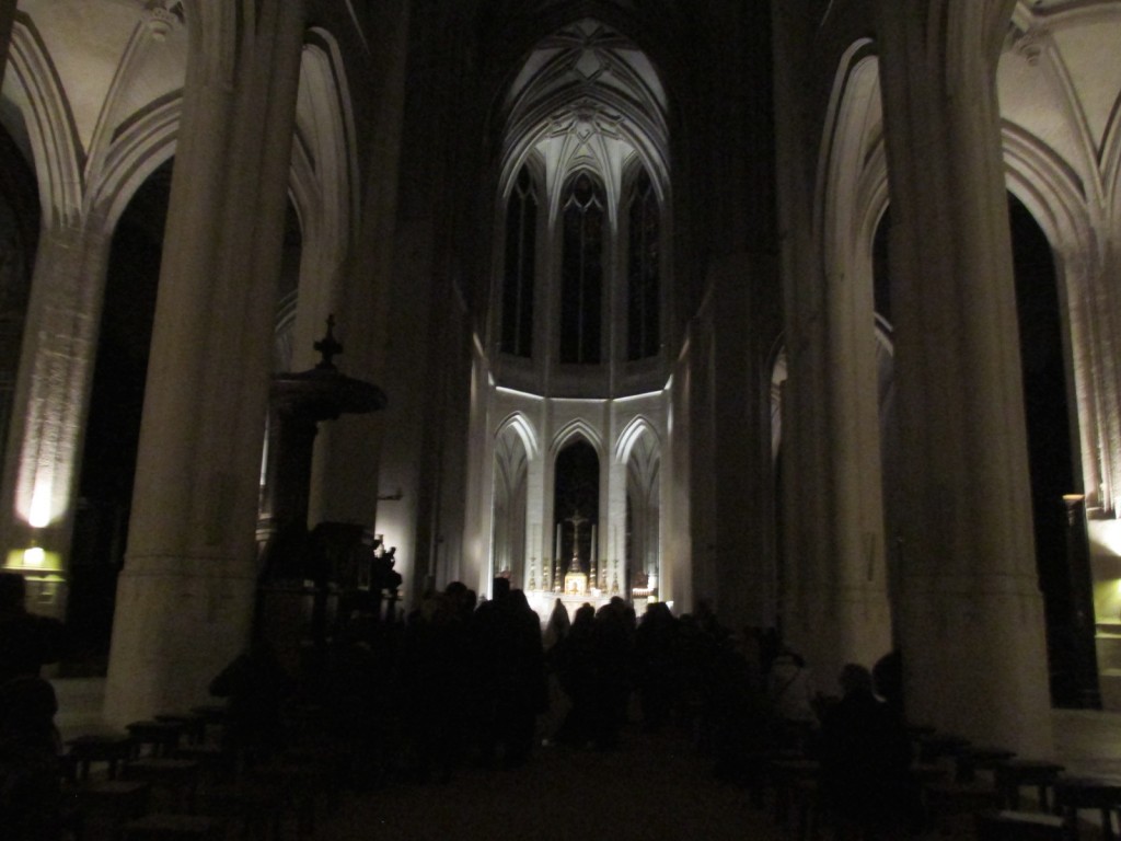 15.02.18 St Gervais Interior at Night Ash Wednesday