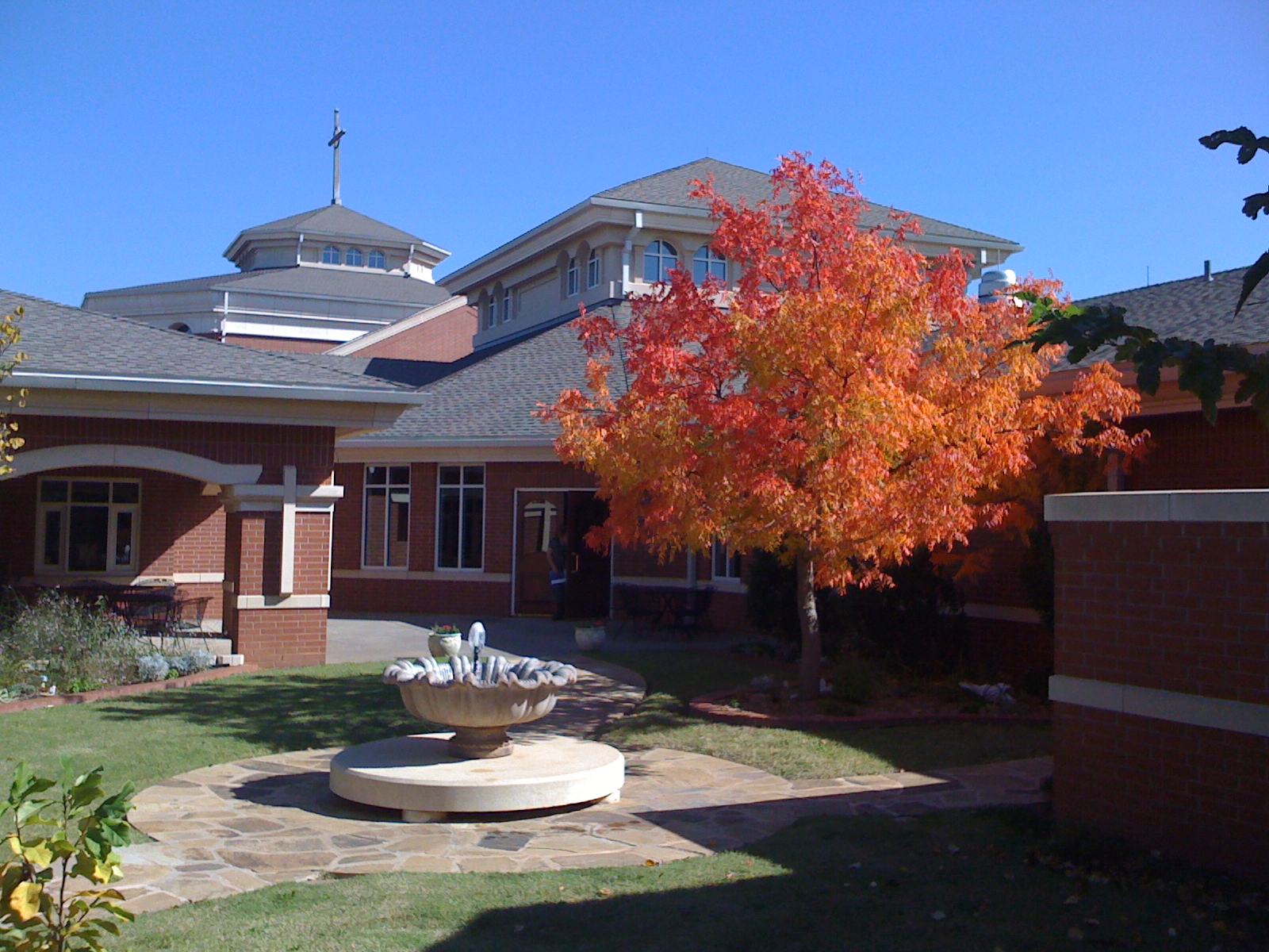 Courtyard view of St. Mark were I served as Pastor 2002-2013
