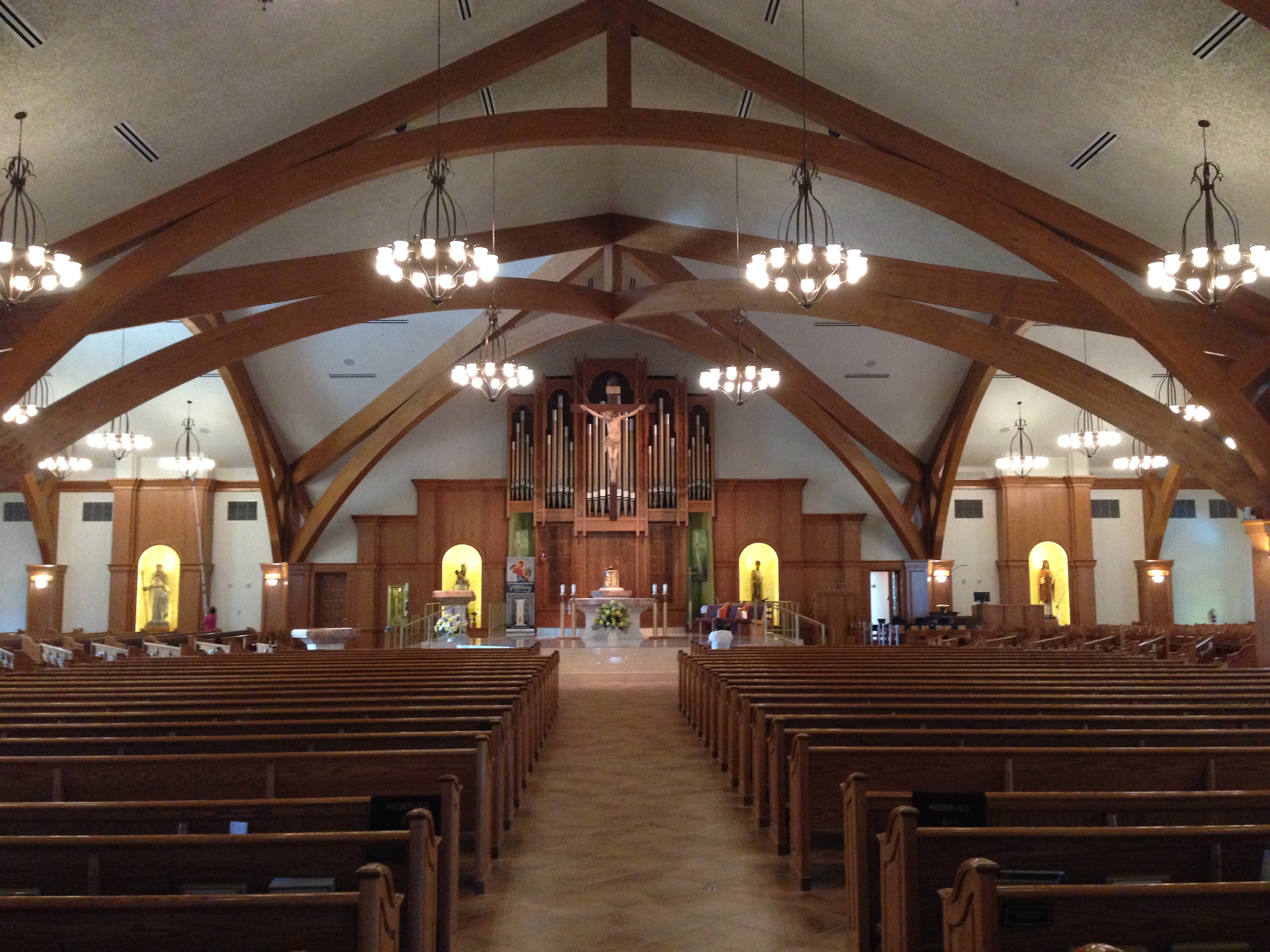 Interior of St William Catholic Church in Naples, FL where I am serving since 2015.