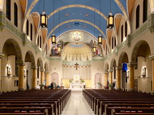 Interior of The Cathedral of Our Lady in Oklahoma City where I served as Rector 1987 to 2002.