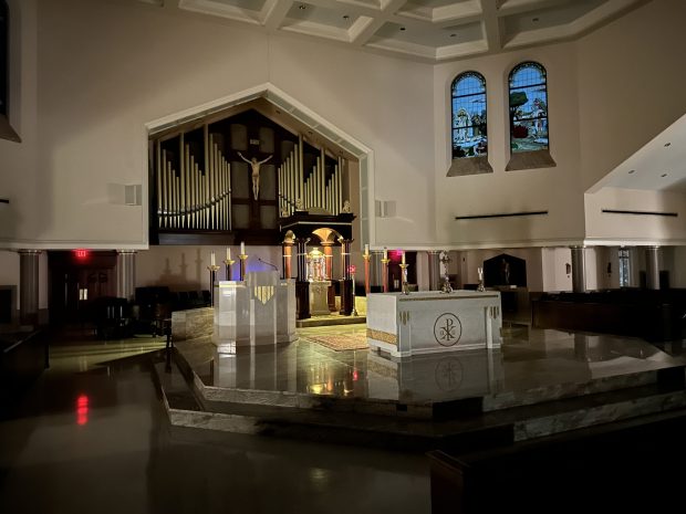Interior of St. Mark in Norman, OK where I served as Pastor 2002-2013