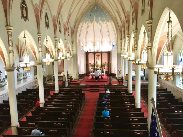 Interior of the Historic Old Cathedral in Oklahoma City